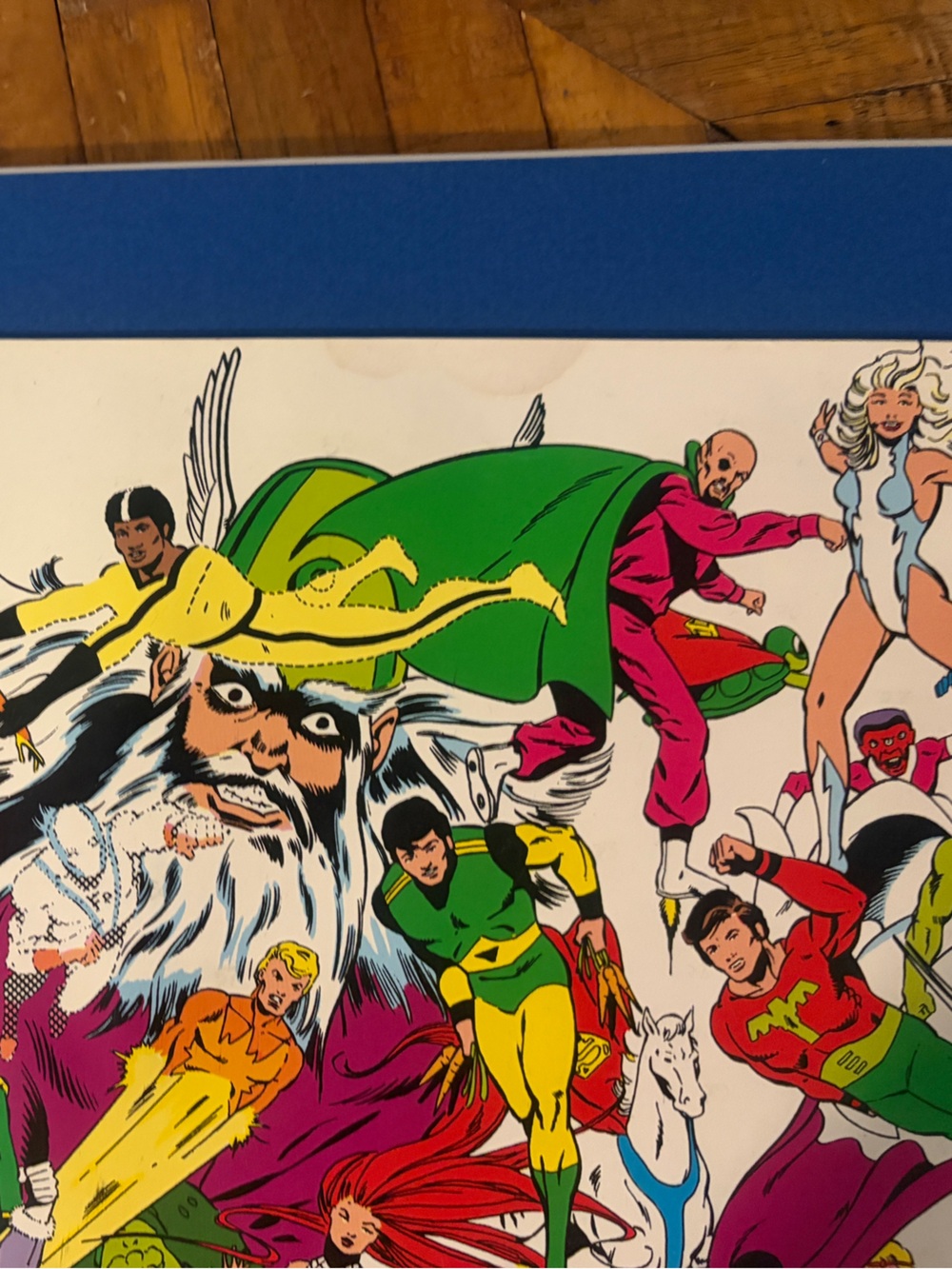 Vintage 1983 DC Comic Book legion of super heroes Character Collage Poster - Picture 7 of 11
